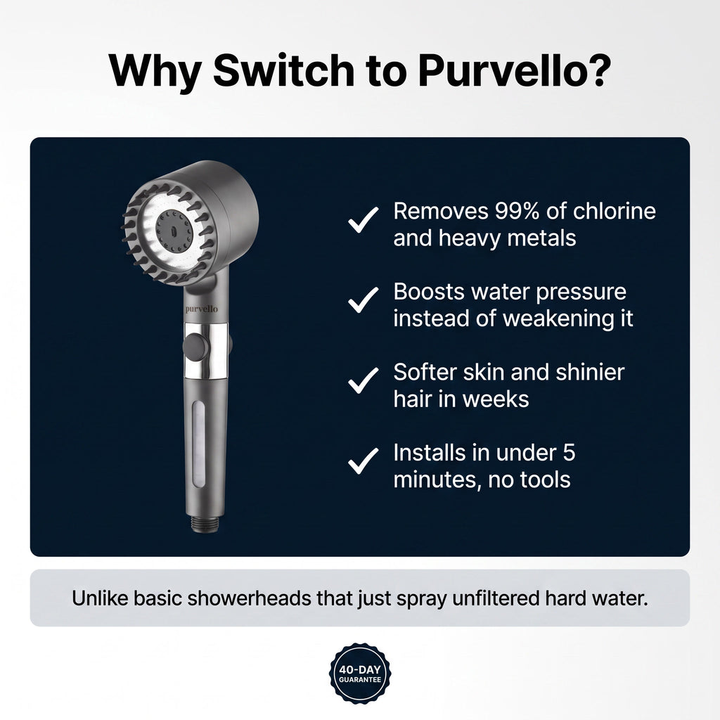 The Purvello Filtered Showerhead™